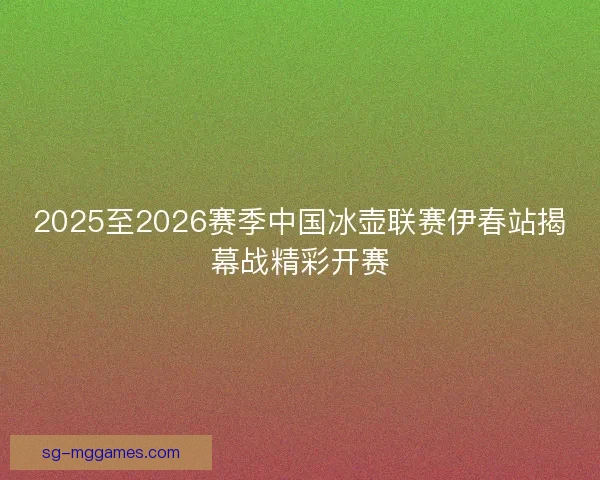 2025至2026赛季中国冰壶联赛伊春站揭幕战精彩开赛